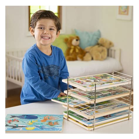 Melissa & Doug Farm Wooden Cube Puzzle With Storage Tray - 6 Puzzles in 1 (16 pcs) - Toddler Animal Puzzle -FSC-Certified Materials, 8.25 x 8.2 x 2.25 $9.99 $ 9 . 99 Get it as soon as Friday, Jan 26 